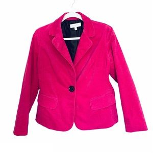 Talbots Petits Pink Corduroy Blazer